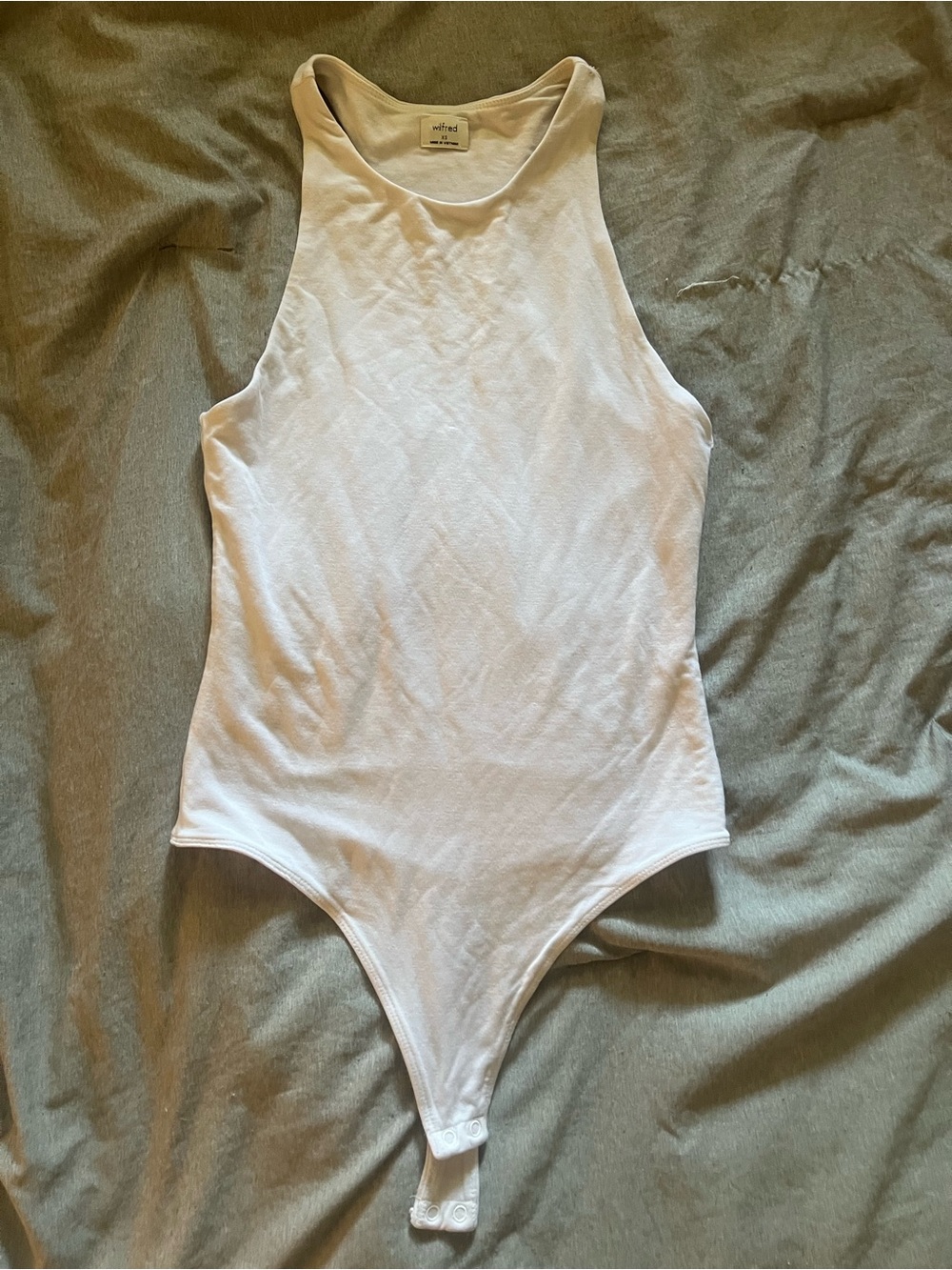 Wilfred White Ribbed Tank Bodysuit